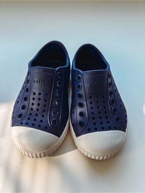Jefferson Native Navy Blue Toddler Shoes